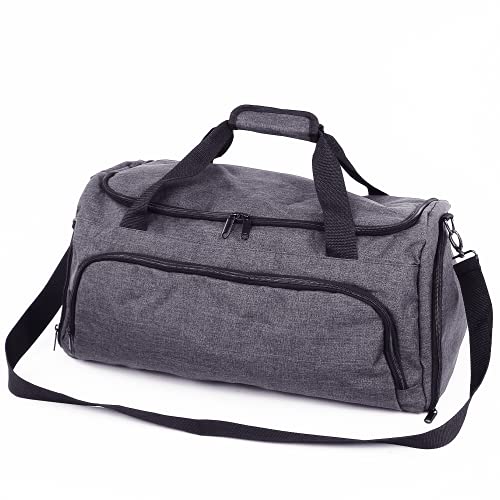 GSN Global Sports Netwrok Sporttasche mit 6 Fächern & praktischem Schuhfach - Reisetasche für Damen & Herren (53x25x26cm) inkl. gepolstertem Tragegurt  