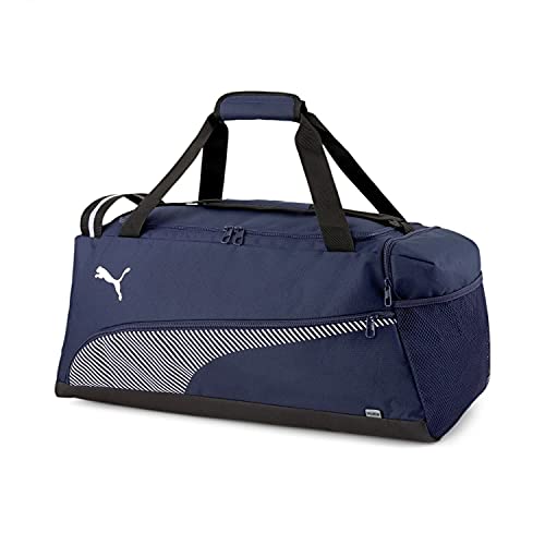 PUMA Unisex-Adult Fundamentals Sports Bag M Sporttasche, Peacoat White, OSFA  