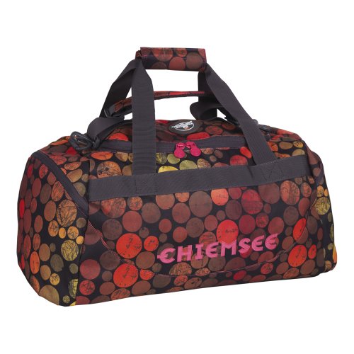 Chiemsee Sporttasche Matchbag Medium, schwarz (Dots Black), 56 x 28 x 28 cm, 44 Liter, 5060007  