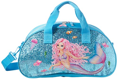 Depesche 11048 TOPModel Fantasy - Sporttasche im Mermaid Design, Reisetasche mit verstellbarem Gurt, Reißverschluss und 2 Tragegriffen, ca. 43 x 15 x 23 cm  