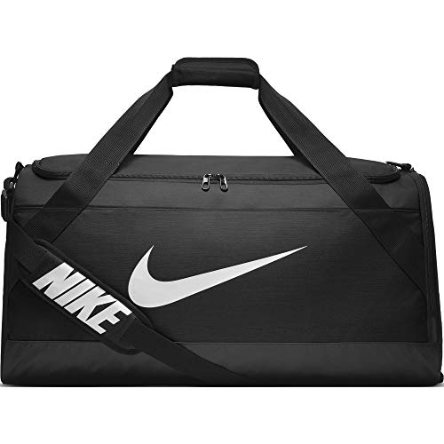 Nike Brasilia Trainingstasche, Black/White, L  