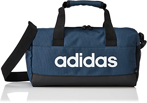 adidas Essentials Logo EXTRA SMALL Duffle Bag, Crew Navy/Schwarz/Weiß, 45 cm x 23 cm x 2 cm  
