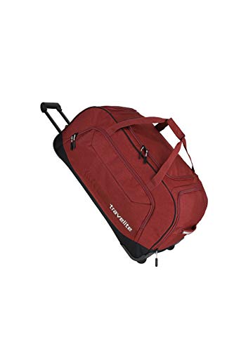 travelite Trolley Reisetasche Größe XL, Gepäck Serie KICK OFF: Praktische Reisetasche mit Rollen für Urlaub und Sport, 006911-10, 77 cm, 120 Liter, rot  