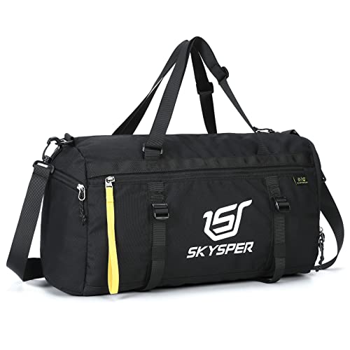 SKYSPER ISPORT 30 Sporttasche Klein Reisetasche Damen und Herren Weekender Tasche Schwimmtasche Duffle Bag für Travel Gym Training  